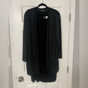 Vintage John Roberts | 2 Piece Evening Dress and Embellished Jacket | Size 18W